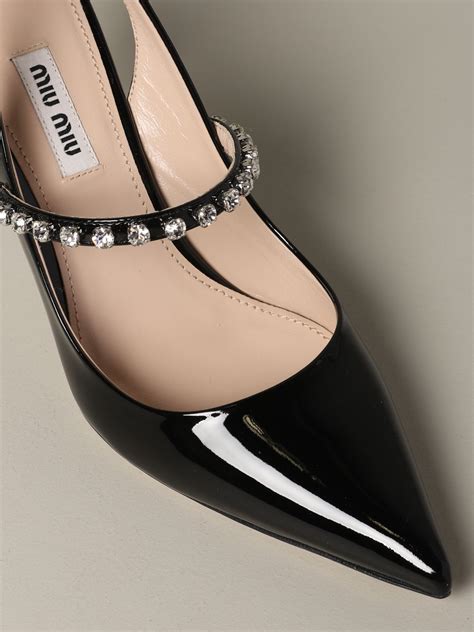 miu miu black high heels|women's miu michu shoes.